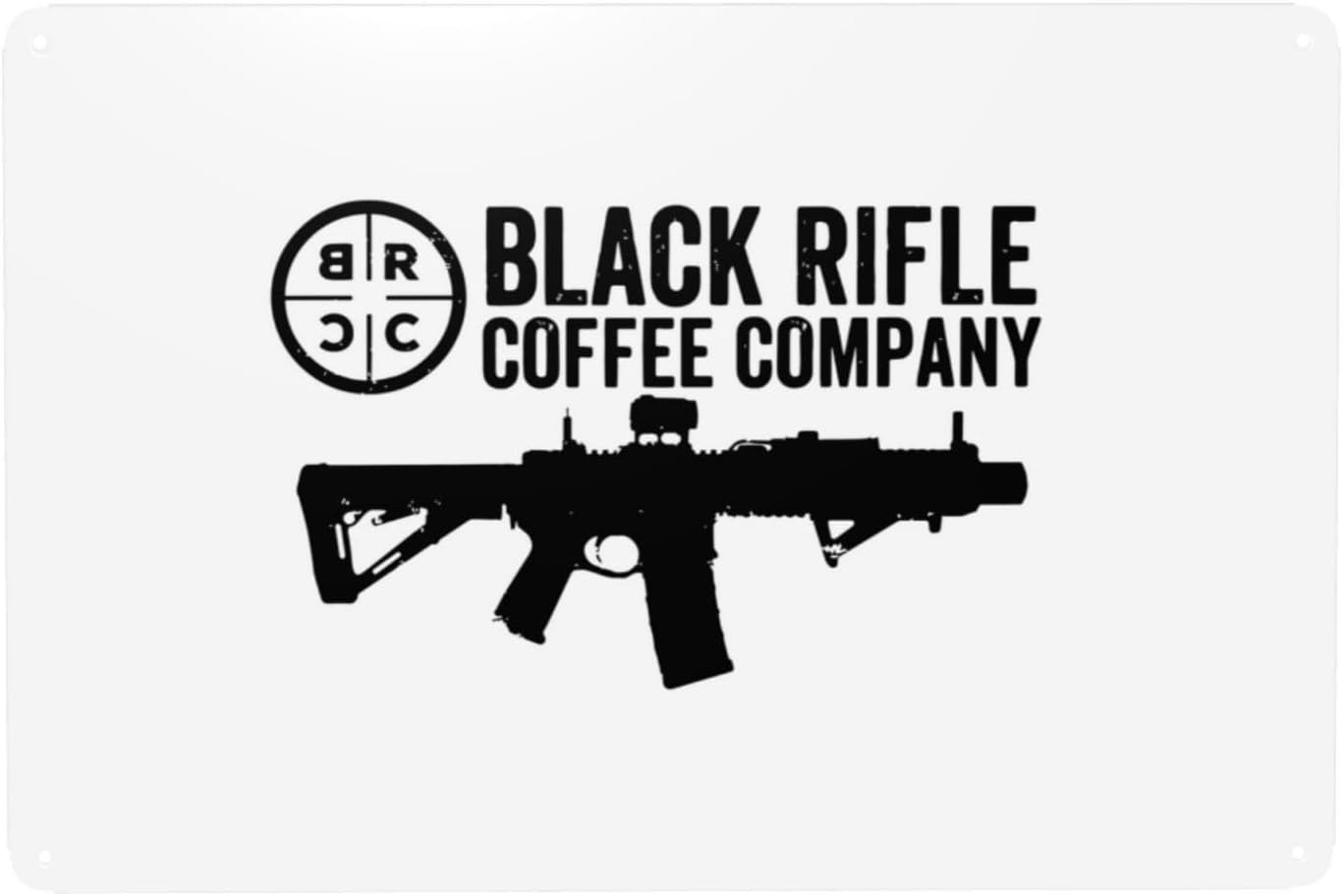 Home Bar And Coffee - Letrero Metálico Decorativo SMARTFINEG Black Rifle