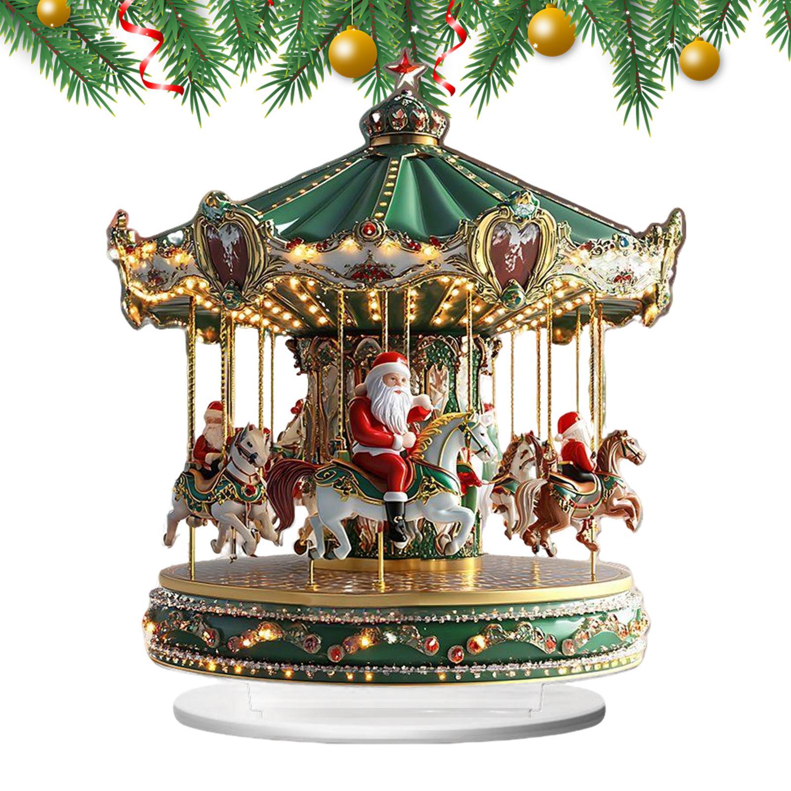 Carrusel de Navidad acrílico 2 - Home Bar Shelves reseña y precio