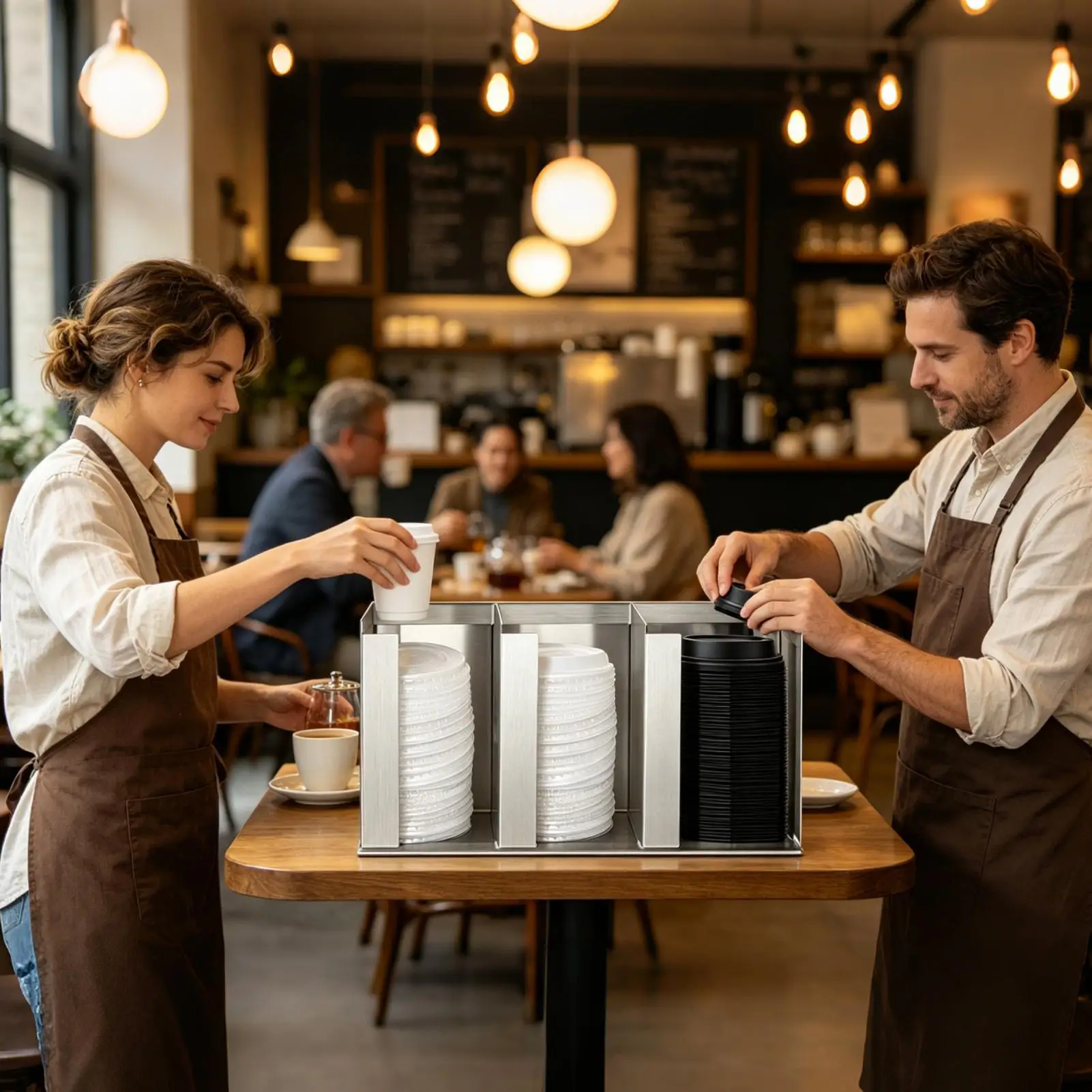 Organizador de tazas y tapas c - Home Bar And Coffee reseña y precio