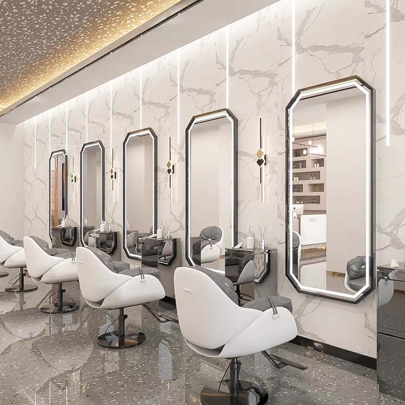 Espejo de cuerpo entero con lu - Home Barbershop reseña y precio