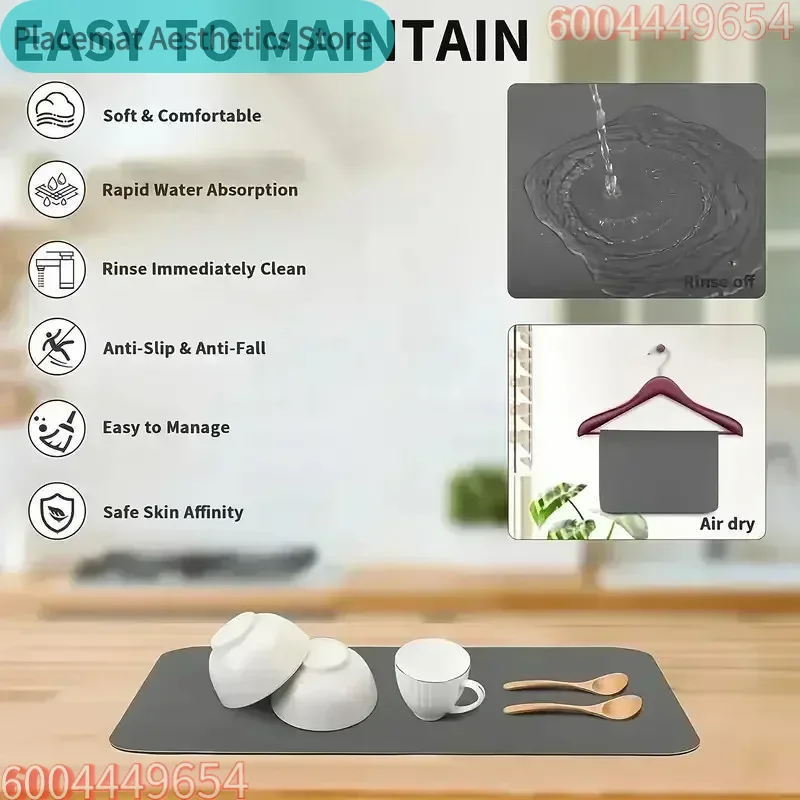 Tapete de Secado de Platos de  - Bar Mat Rubber reseña y precio